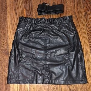 Leather skirt